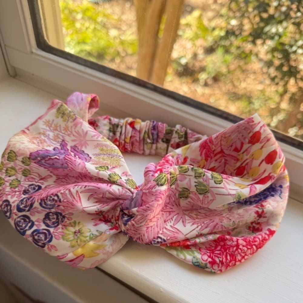 NWT Anthropologie Jeanette Floral Twist Satin Headband - Picture 2 of 3
